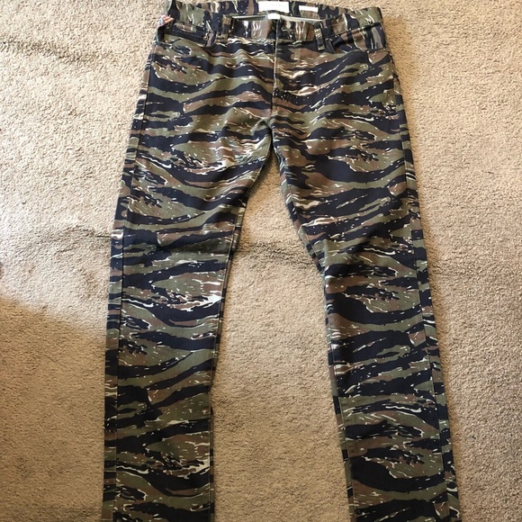 camo polo jeans
